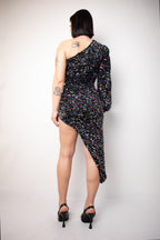 Amen - Asymmetrical one-shoulder sequin dress