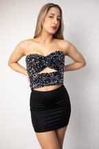 Amen - Top con paillettes