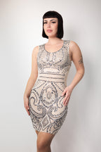 Lucia Pi Couture - Mini abito ricamato a mano