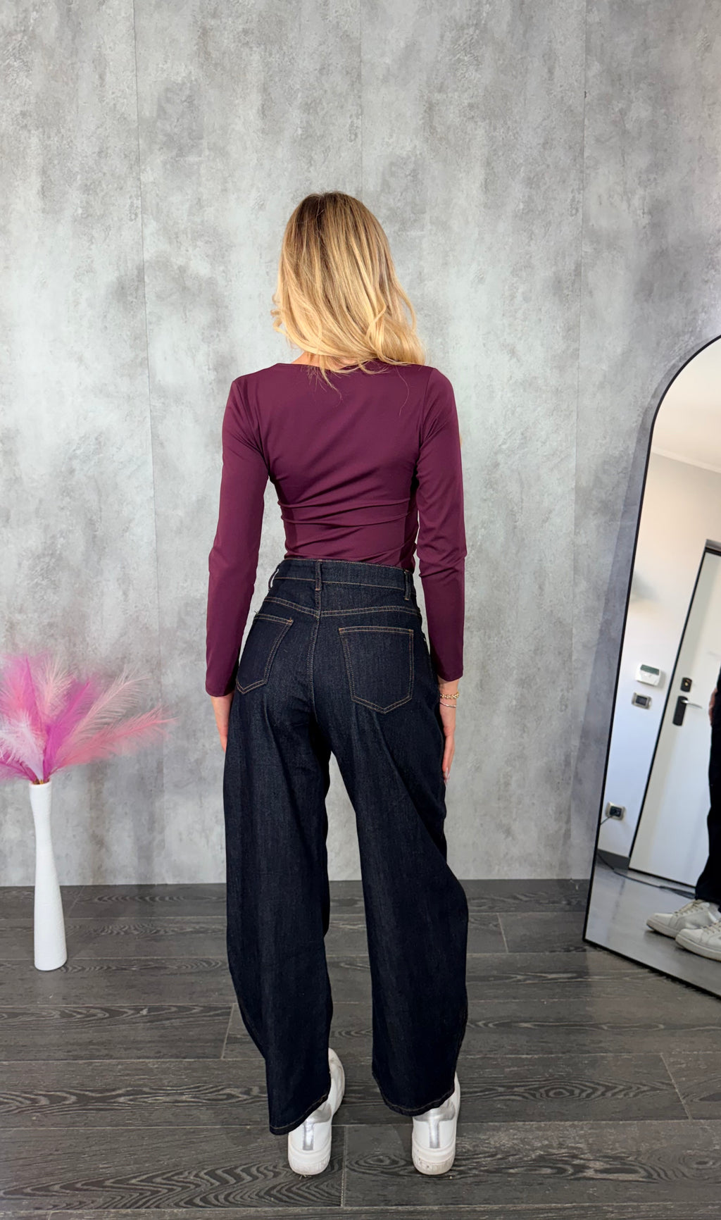 Jeans Wide Leg Blu OFFLACE