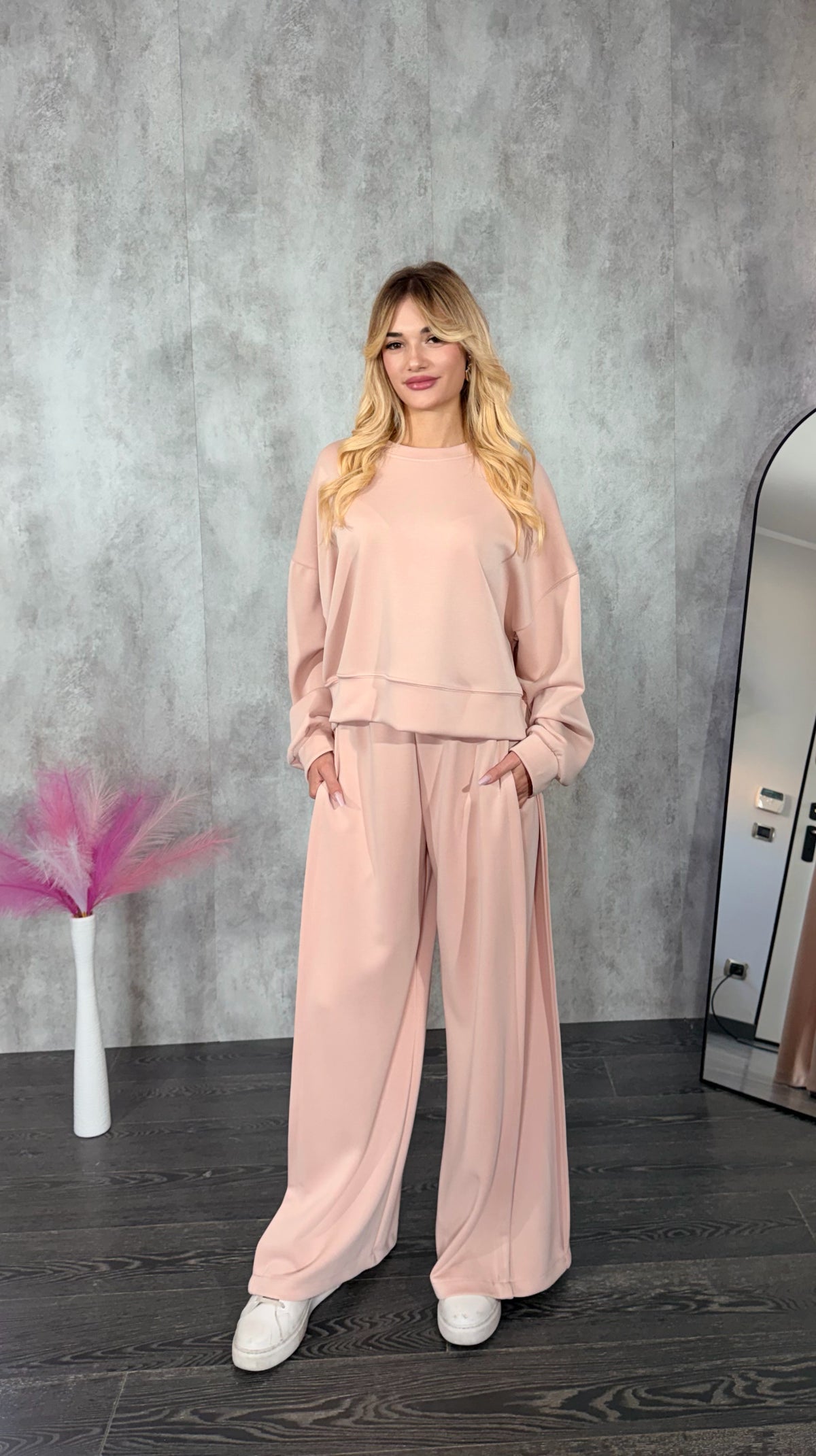 Completo Tuta Rosa Cipria OFFLACE